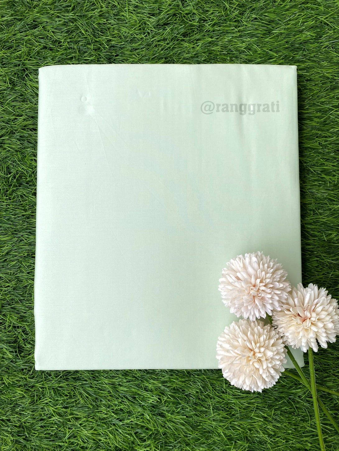 Celadon Green Double Bed Large Size Bedsheet Cotton | 108x108 inches