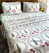 Green Pine Tree Bedsheet With Dohar Bedding Set King Size - Bedding Set