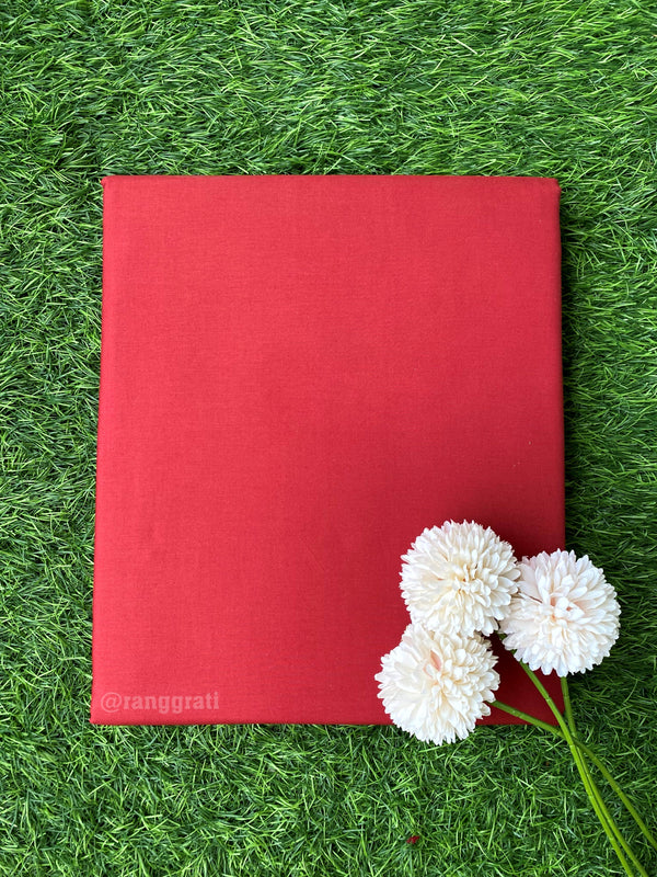 Red Double Bed Super King Size Bedsheet Cotton | 108x108 inches