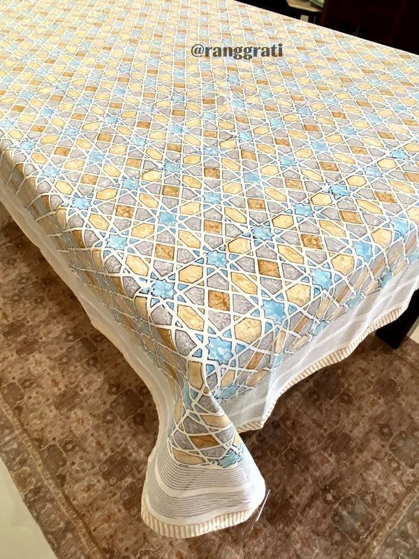 Starry Mozaic Table Cover Cloth 6 Seater Dining Table Rectangular - Table Cover