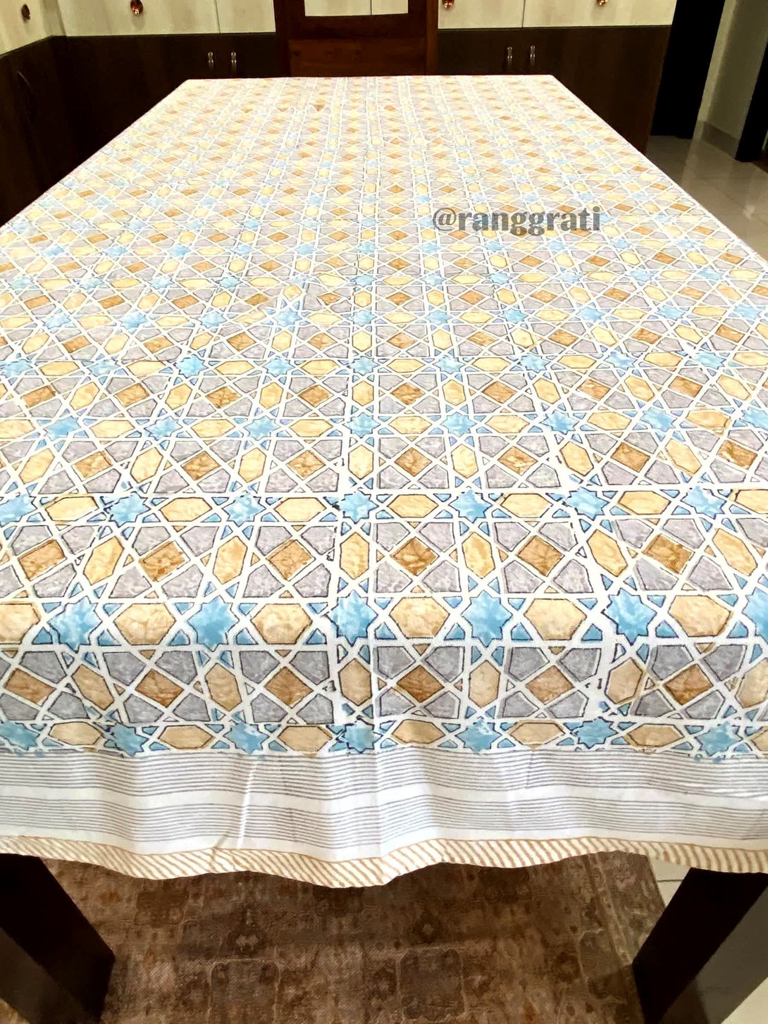 Starry Mozaic Table Cover Cloth 6 Seater Dining Table Rectangular - Table Cover